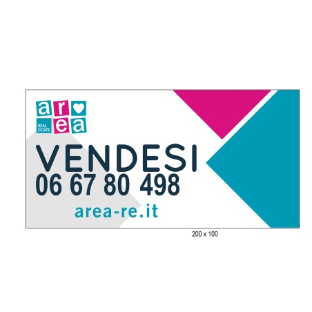 Banner vendita/locazione 200x100 cm
