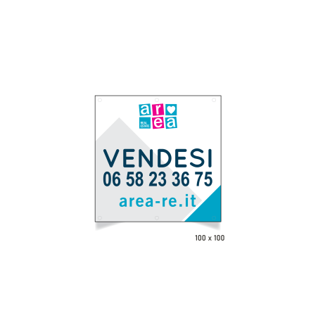 Banner vendita/locazione 100x100 cm